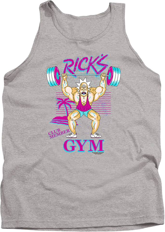 Rick's Gym Rick And Morty Tank Top