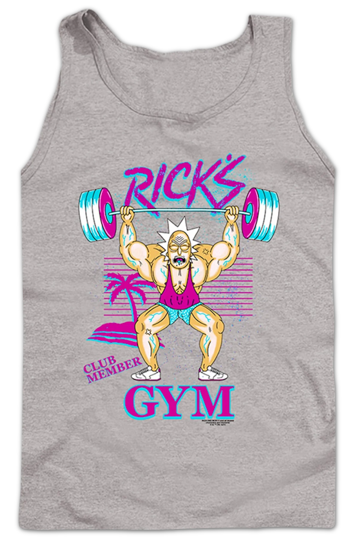 Rick's Gym Rick And Morty Tank Top - Image 2