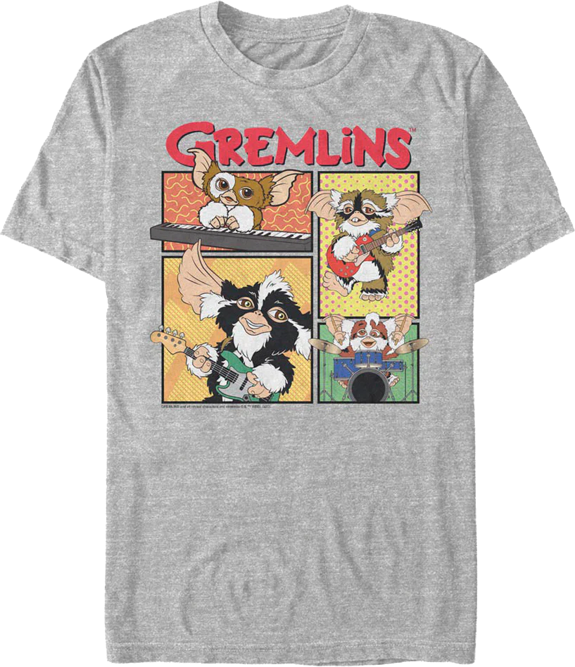 Rock Band Gremlins T-Shirt - Image 2