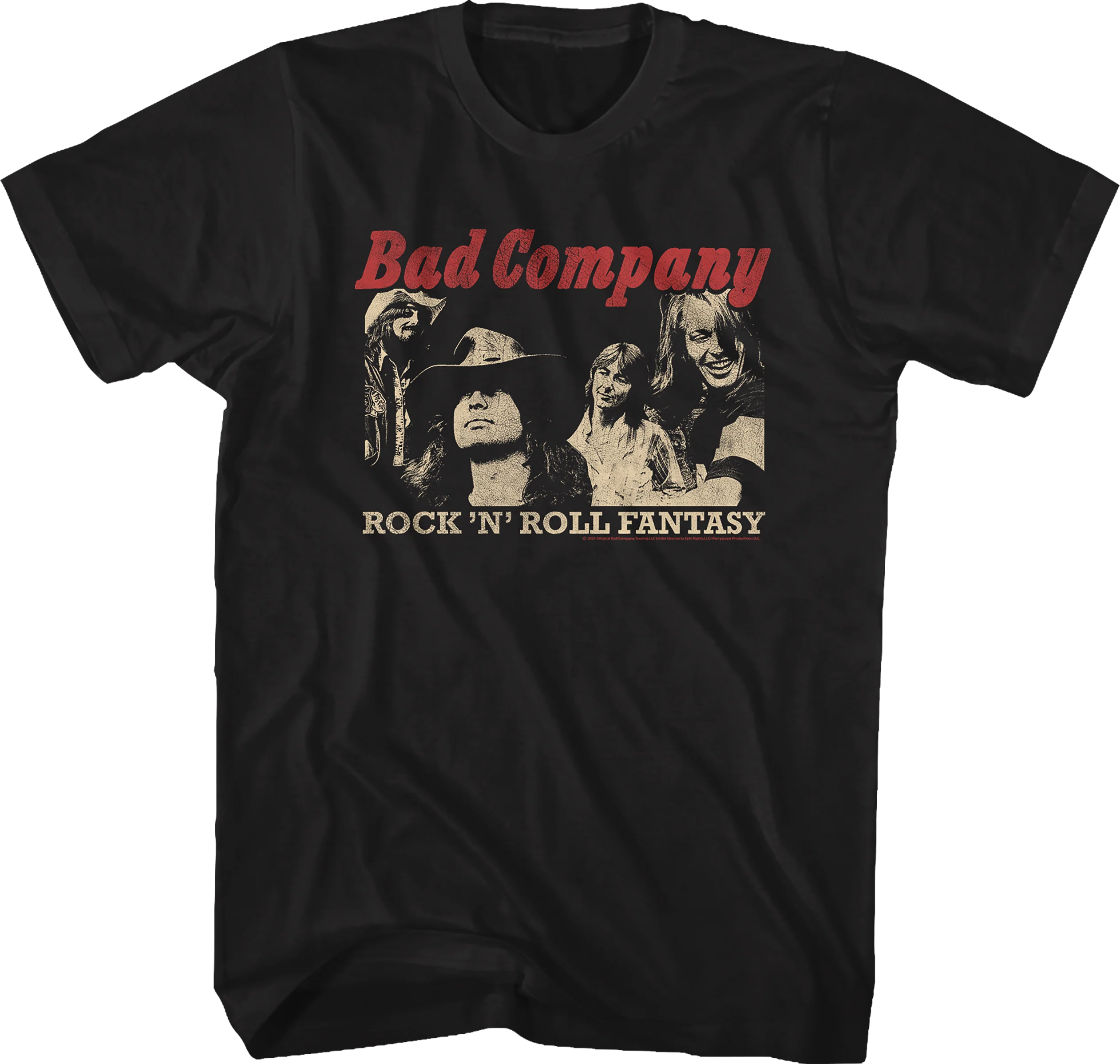 Rock 'N' Roll Fantasy The Very Best Of Bad Company T-Shirt