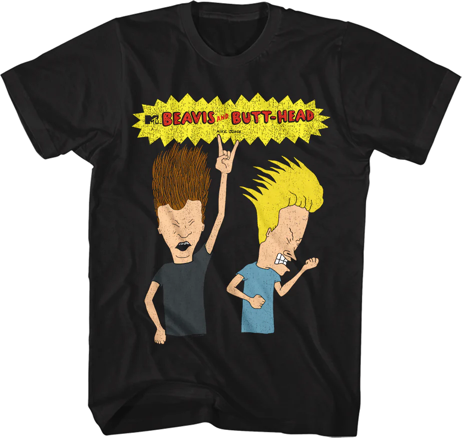 Rockin' Out Beavis And Butt-Head T-Shirt