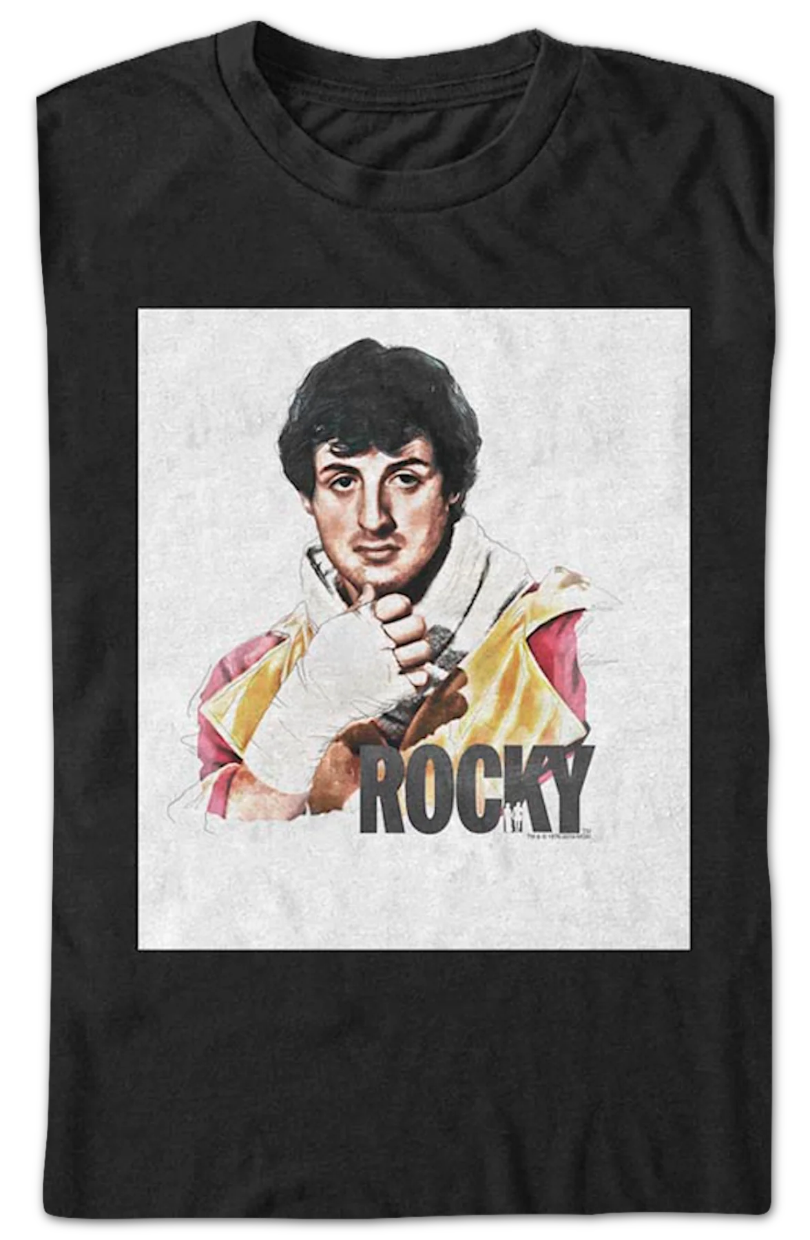 Rocky Balboa Sketch Rocky T-Shirt - Image 2