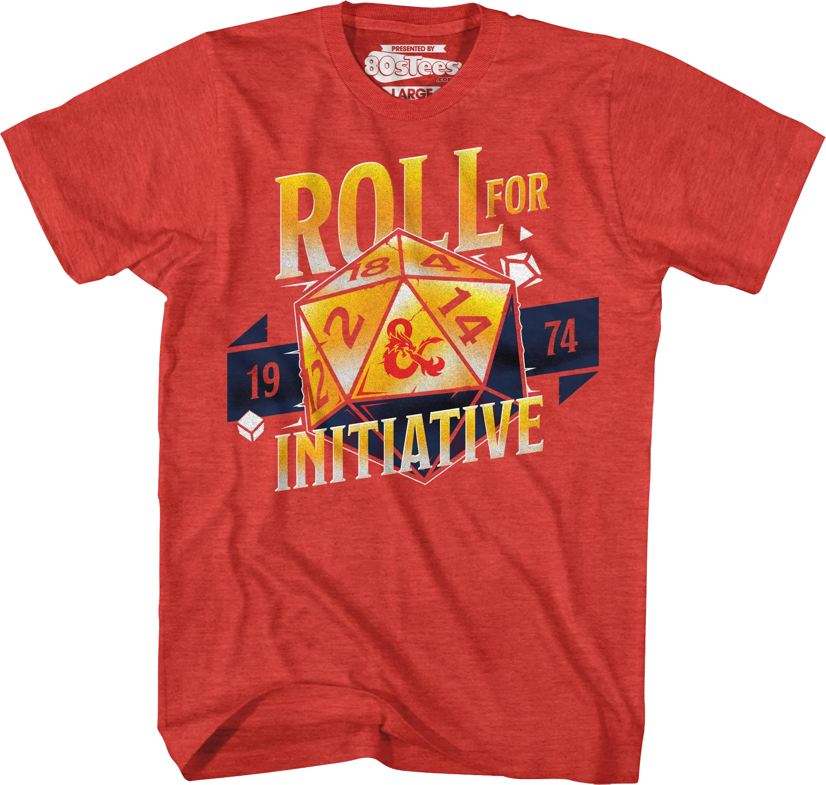 Roll For Initiative 1974 Dungeons & Dragons T-Shirt