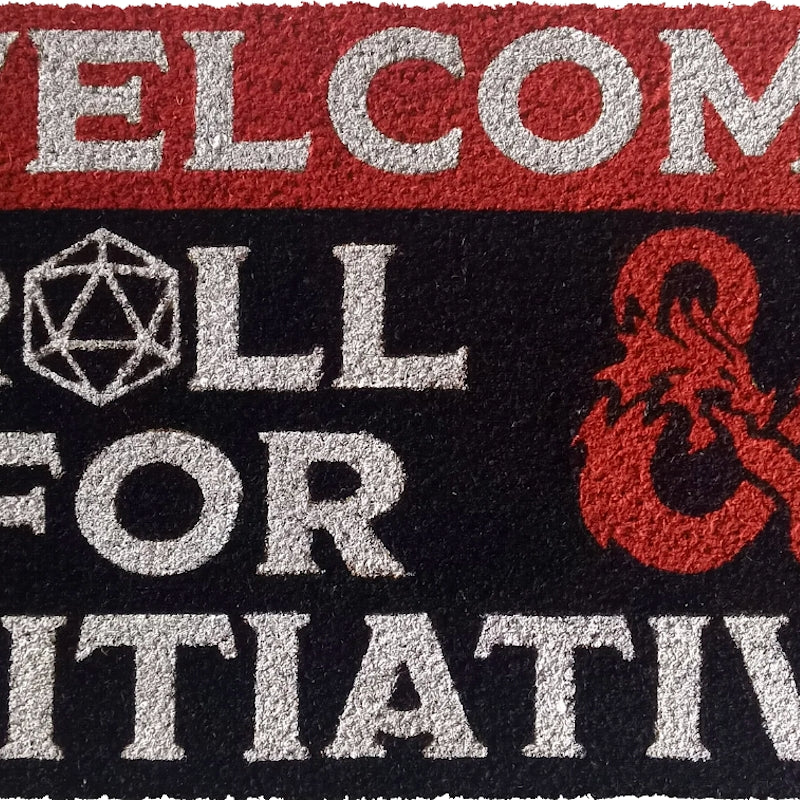Roll For Initiative Dungeons & Dragons Doormat