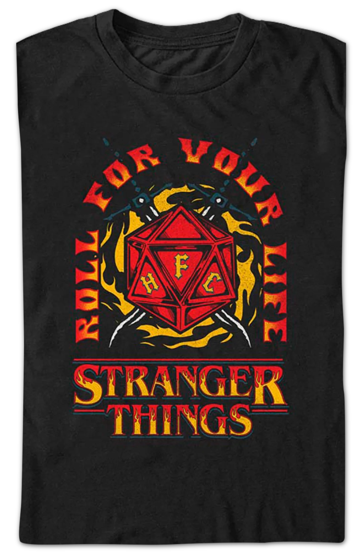 Roll For Your Life Stranger Things T-Shirt - Image 2