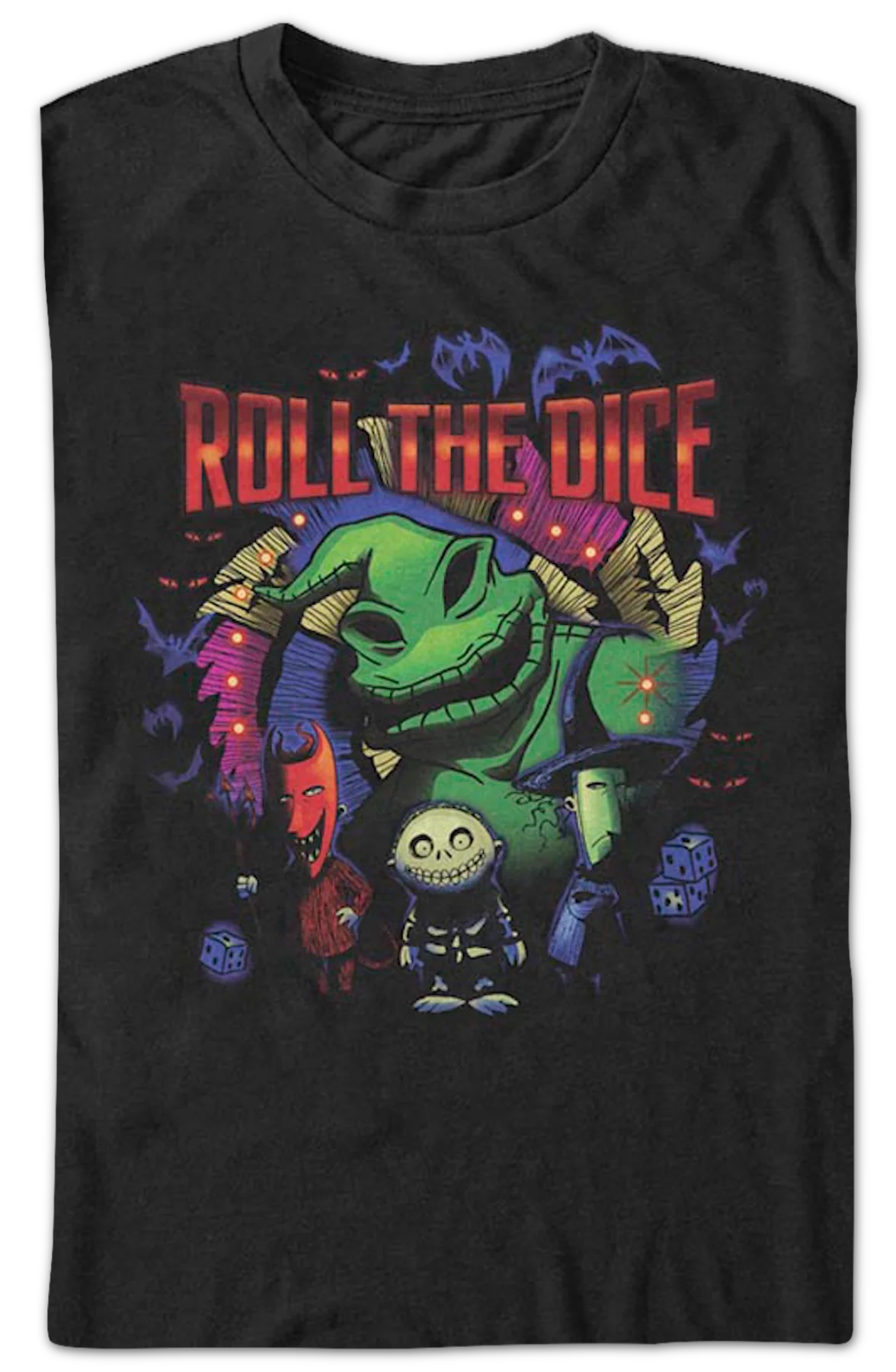 Roll The Dice Nightmare Before Christmas T-Shirt - Image 2