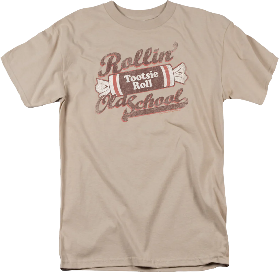 Rollin' Old School Tootsie Roll T-Shirt
