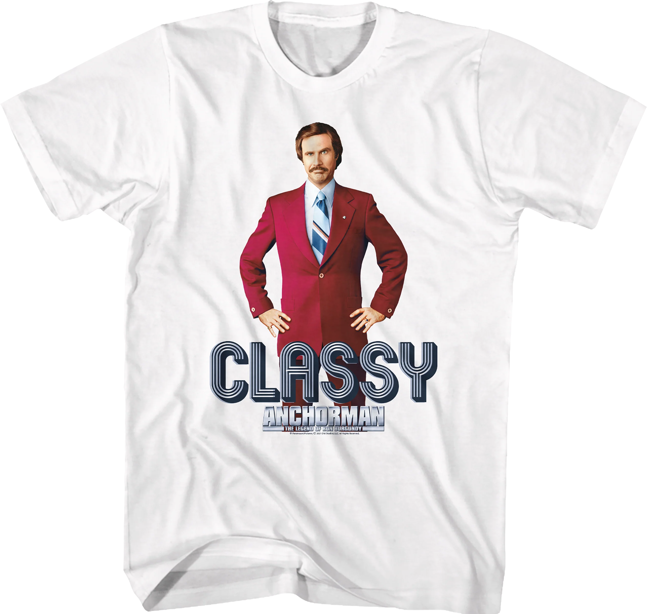Ron Burgundy Classy Anchorman T-Shirt