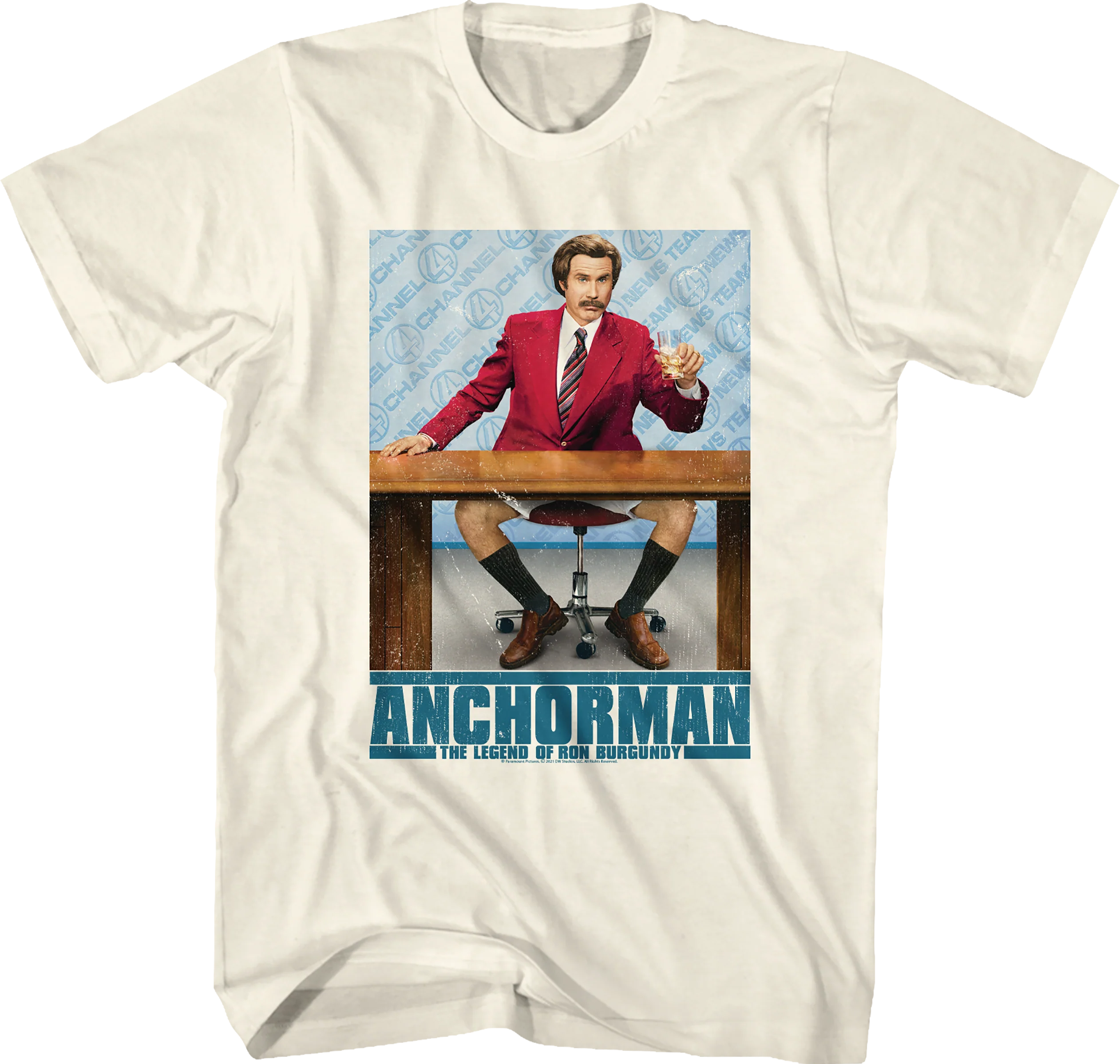 Ron Burgundy Poster Anchorman T-Shirt