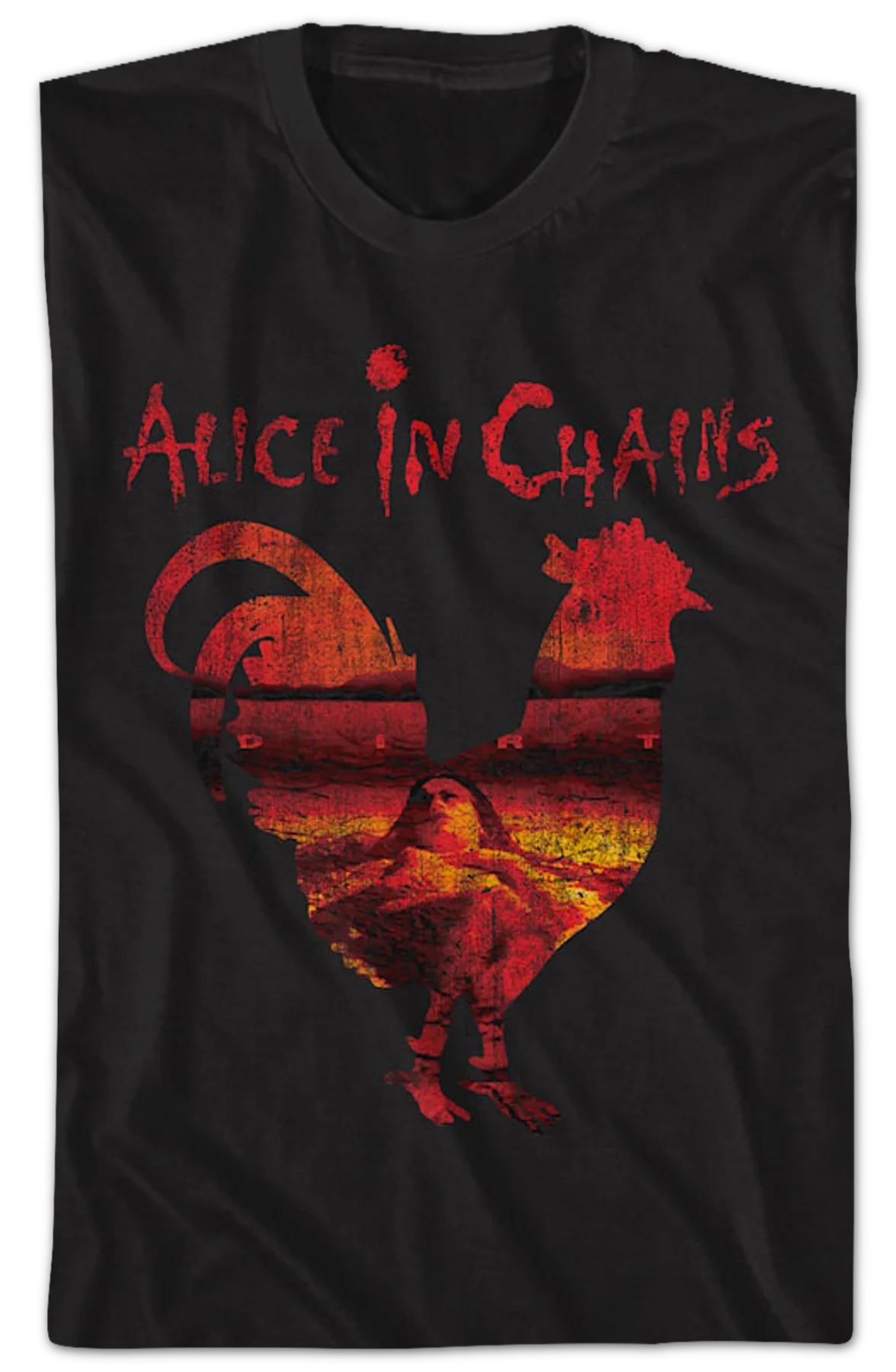 Rooster Silhouette Alice In Chains T-Shirt - Image 2