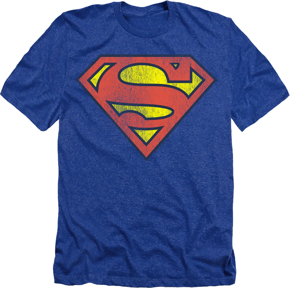 Royal Heather Superman Logo DC Comics T-Shirt