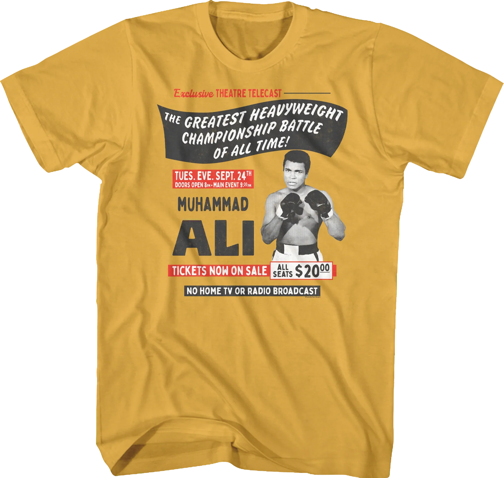 Rumble In The Jungle Poster Muhammad Ali T-Shirt