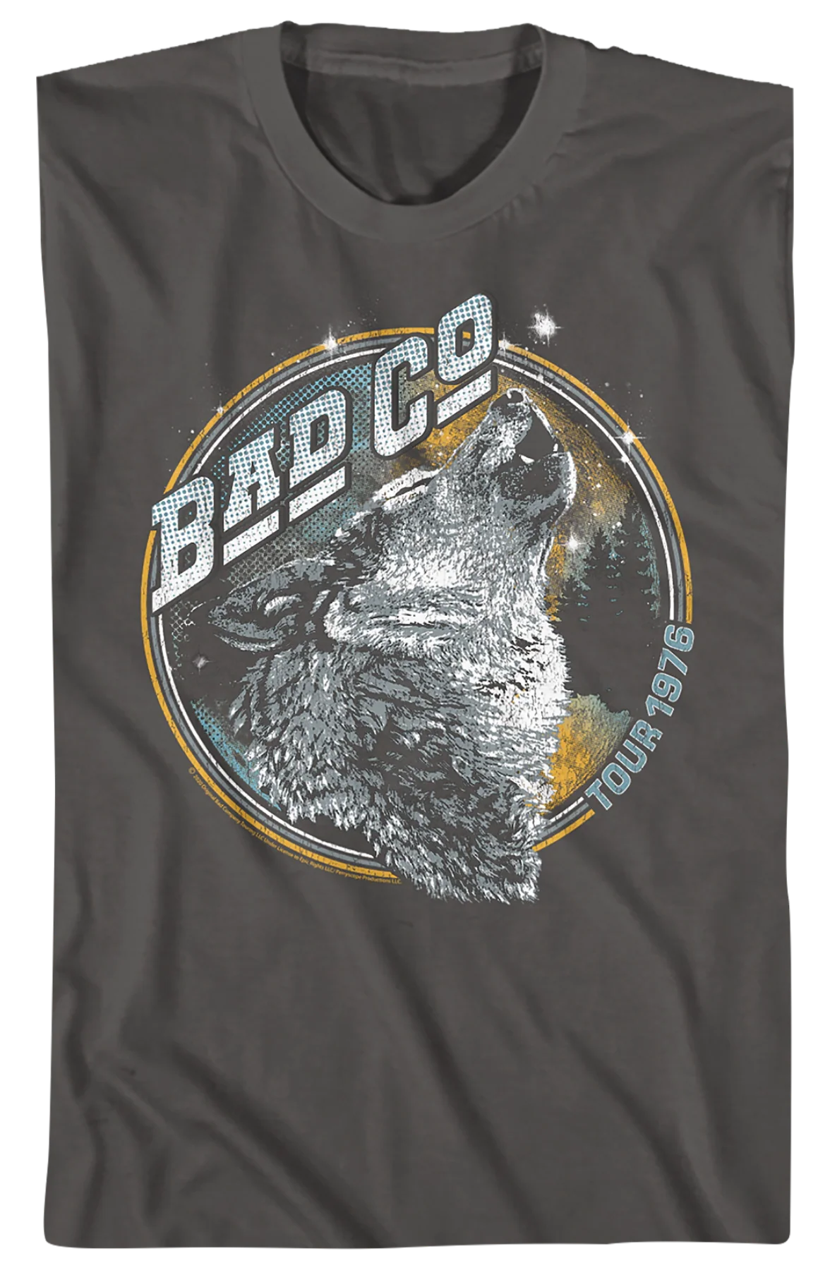 Run With The Pack 1976 Tour Bad Company T-Shirt - Image 2
