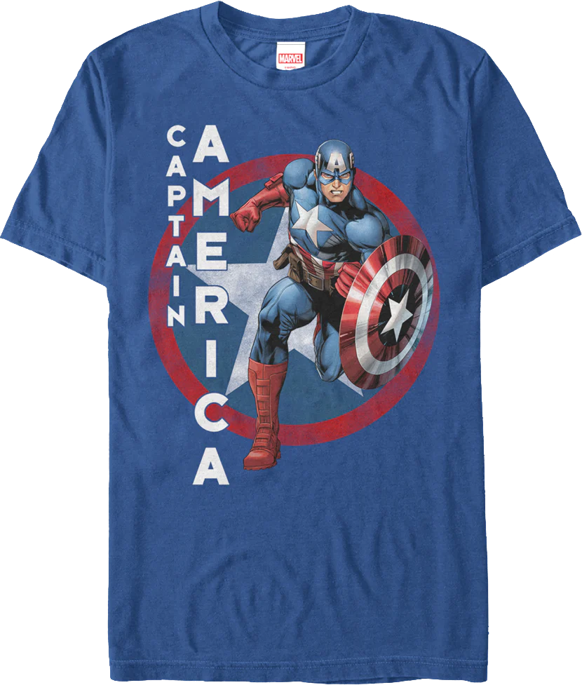 Running Captain America T-Shirt