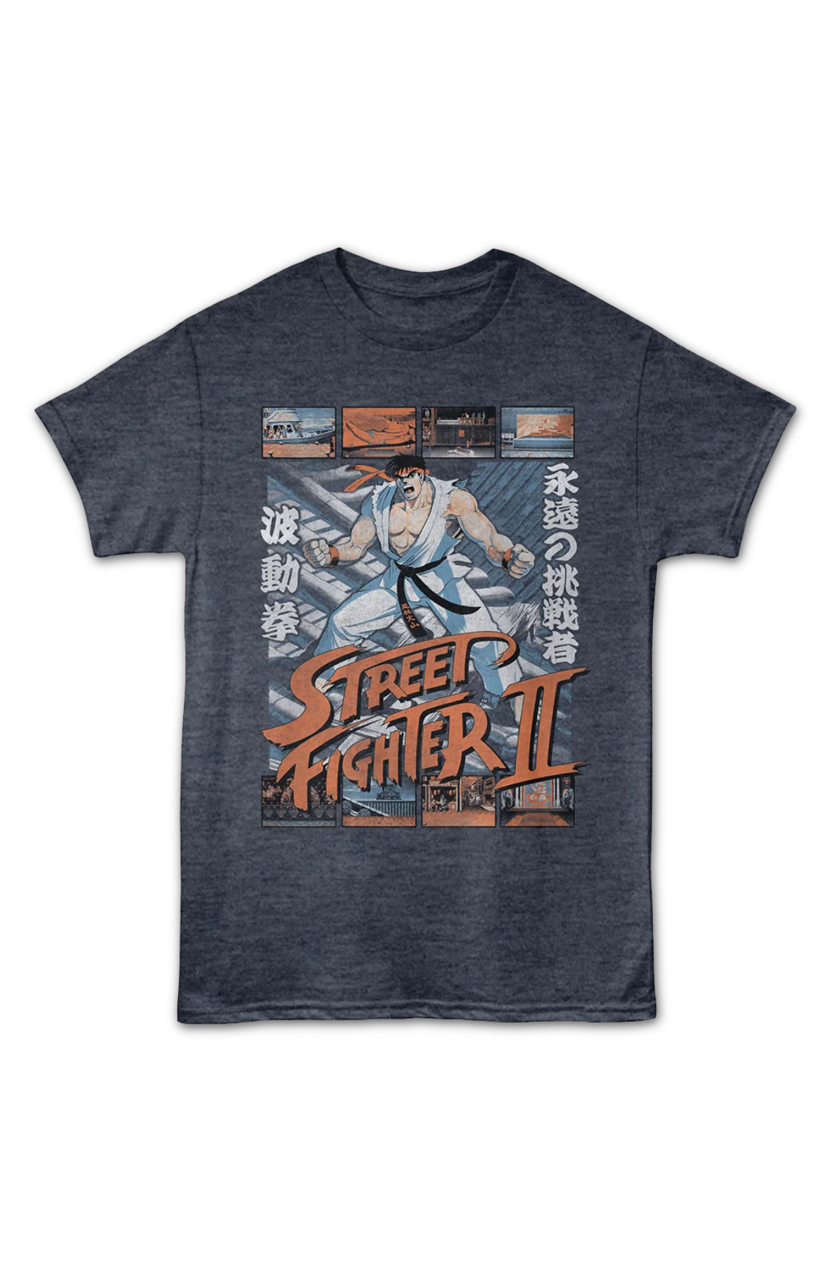 Ryu Fight Scenes Street Fighter II T-Shirt - Image 2