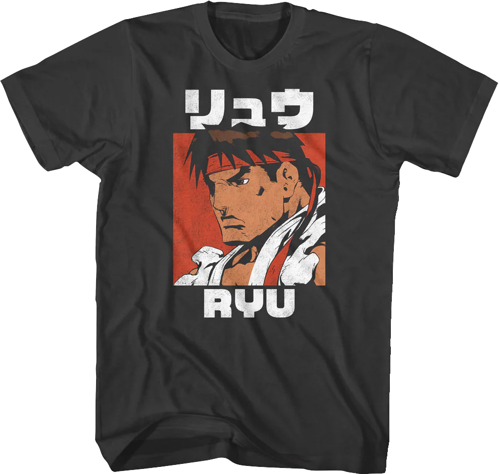 Ryu Japanese Photo Street Fighter T-Shirt