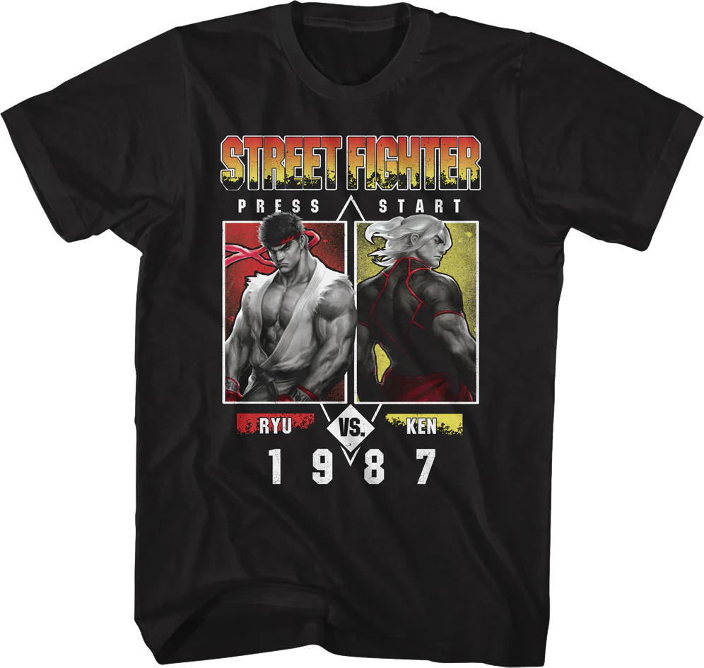Ryu vs. Ken 1987 Street Fighter T-Shirt