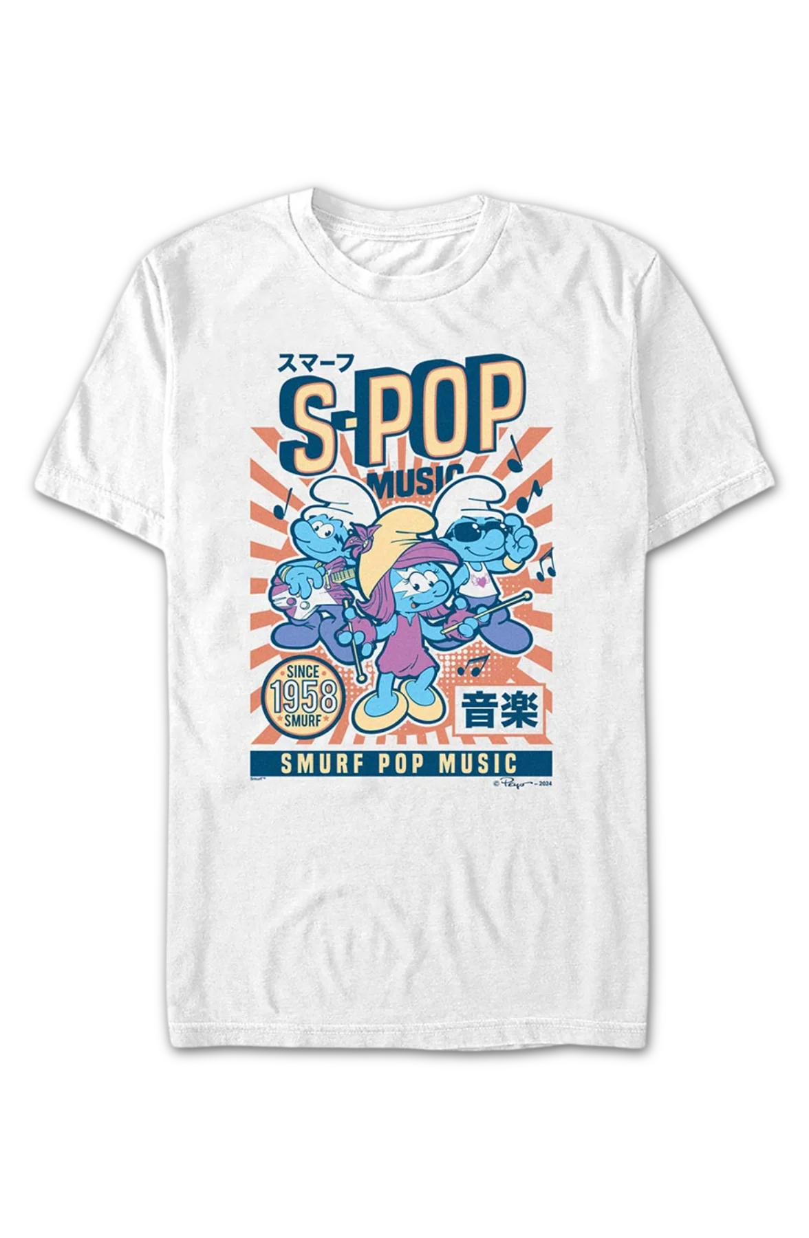 S-Pop Music Smurfs T-Shirt - Image 2