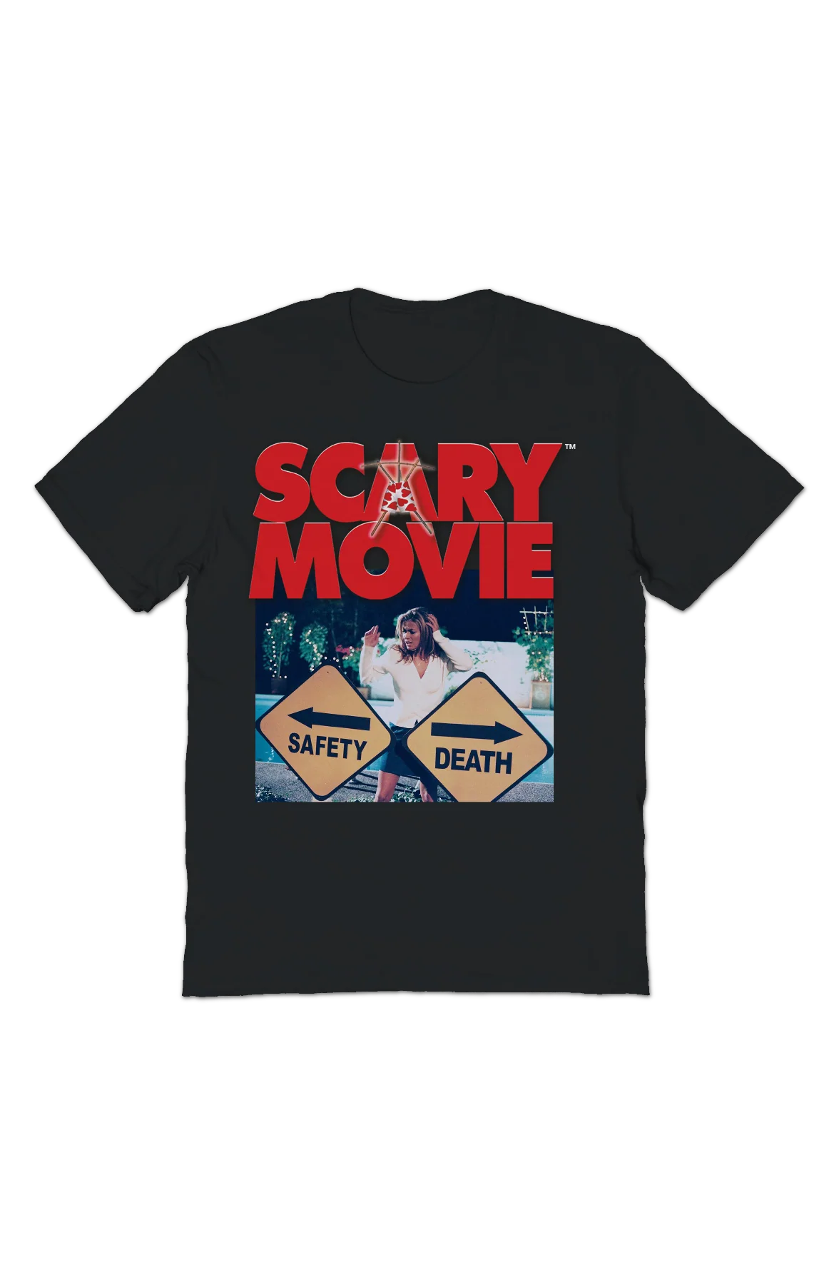 Safety & Death Scary Movie T-Shirt - Image 2