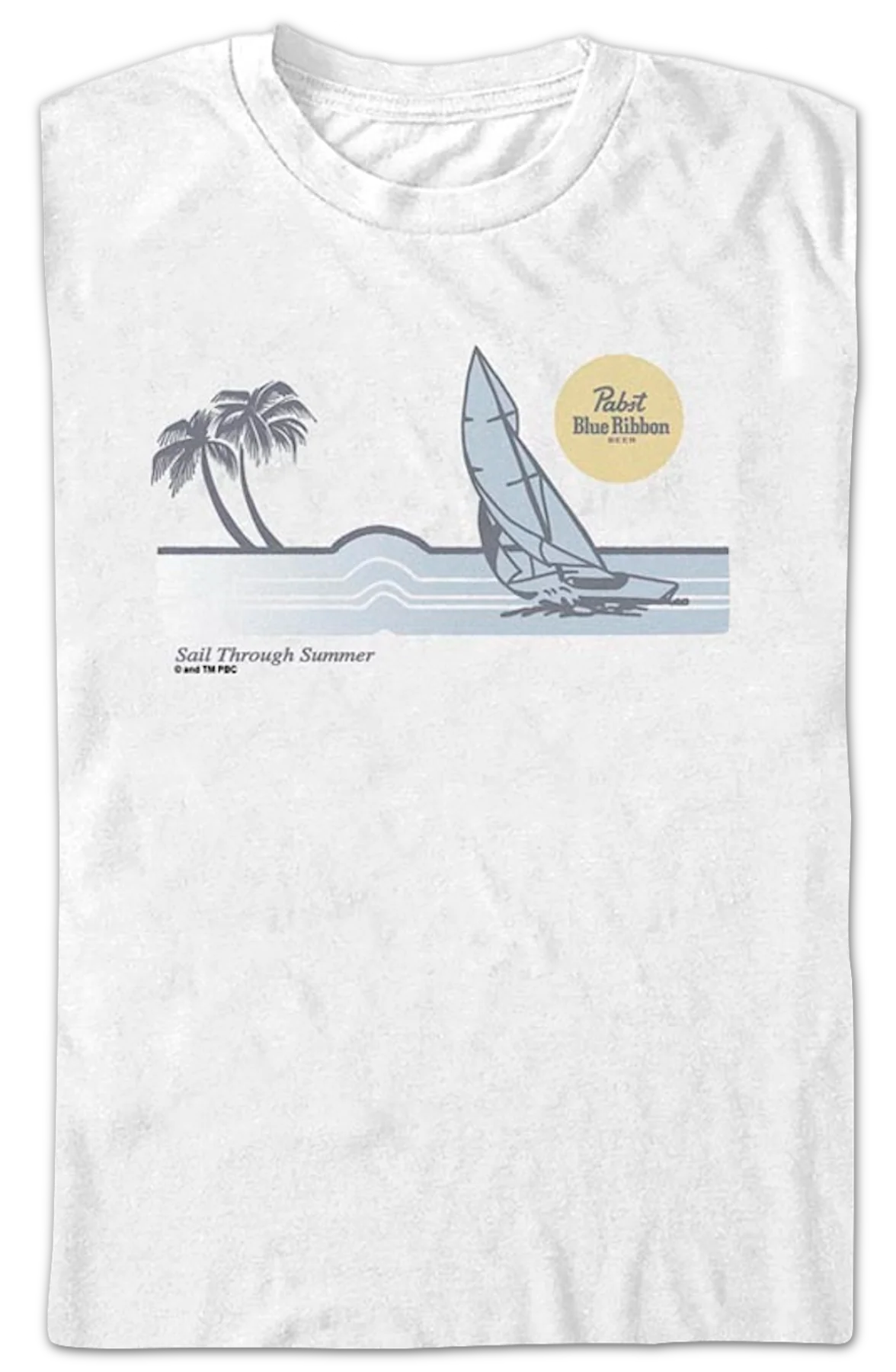 Sail Through Summer Pabst Blue Ribbon T-Shirt - Image 2