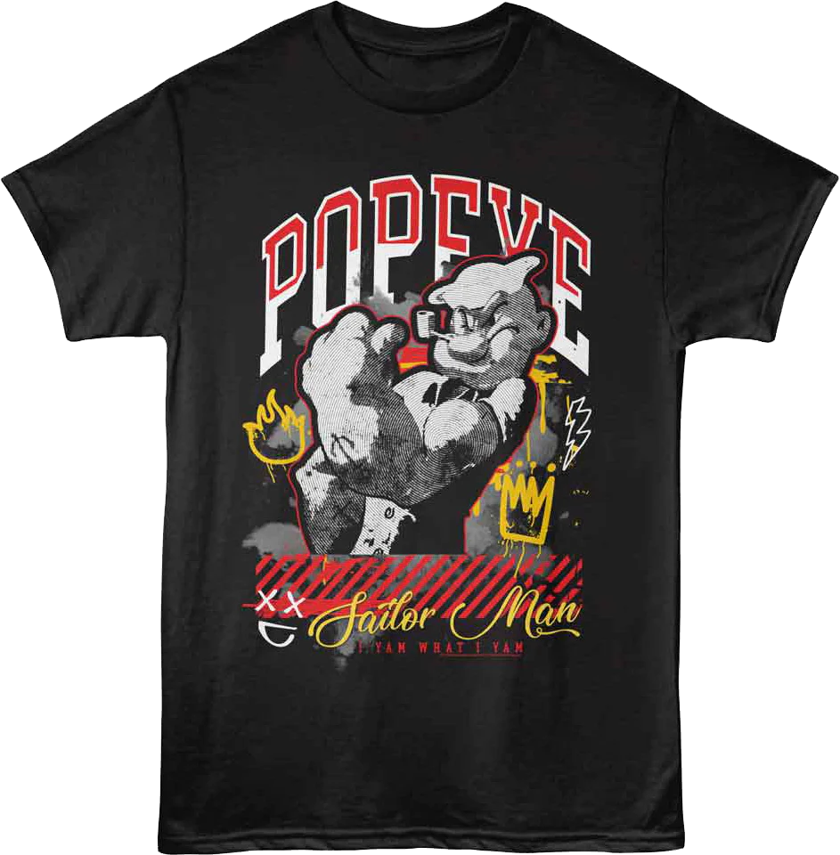 Sailor Man Graffiti Popeye T-Shirt