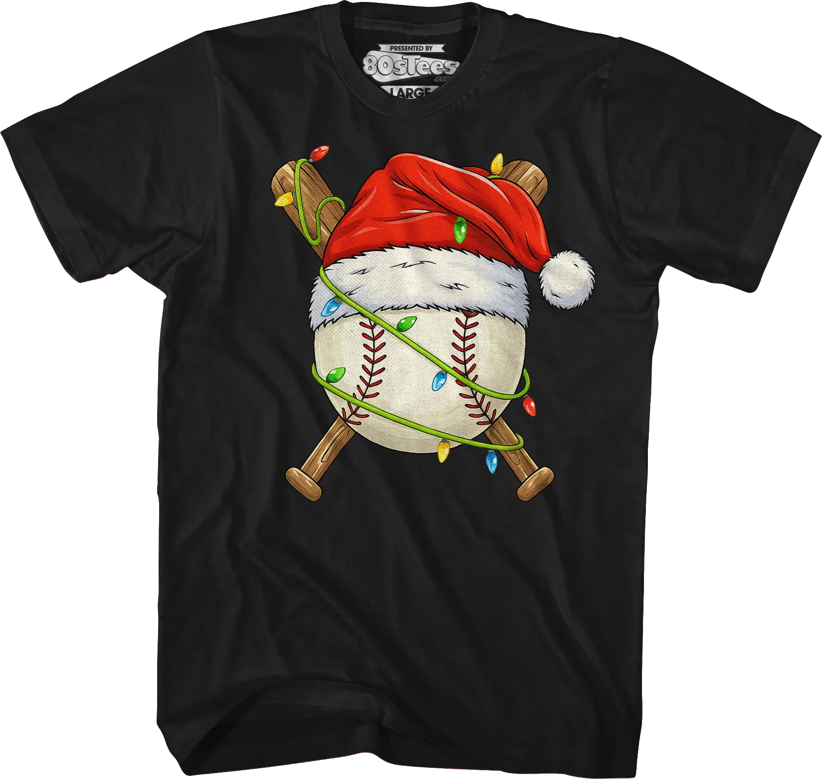Santa Baseball T-Shirt