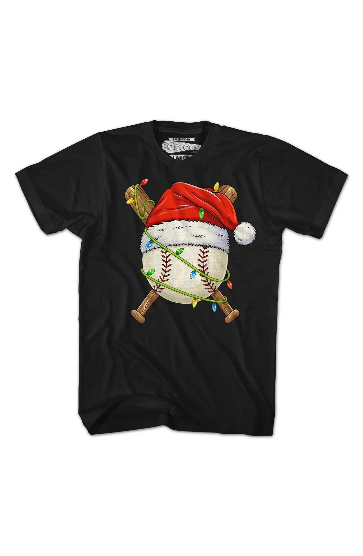 Santa Baseball T-Shirt - Image 2