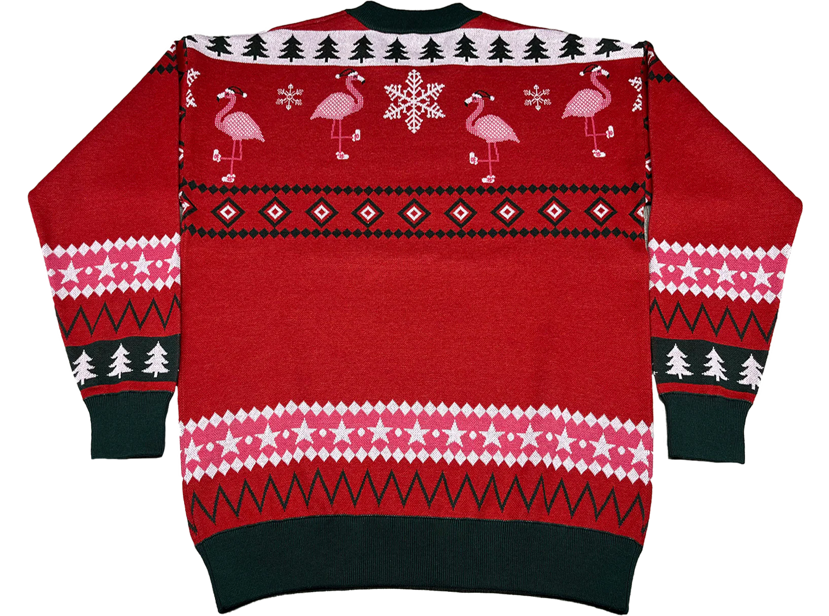 Santa Chilling In The Pool Knitted Christmas Sweater - Image 3