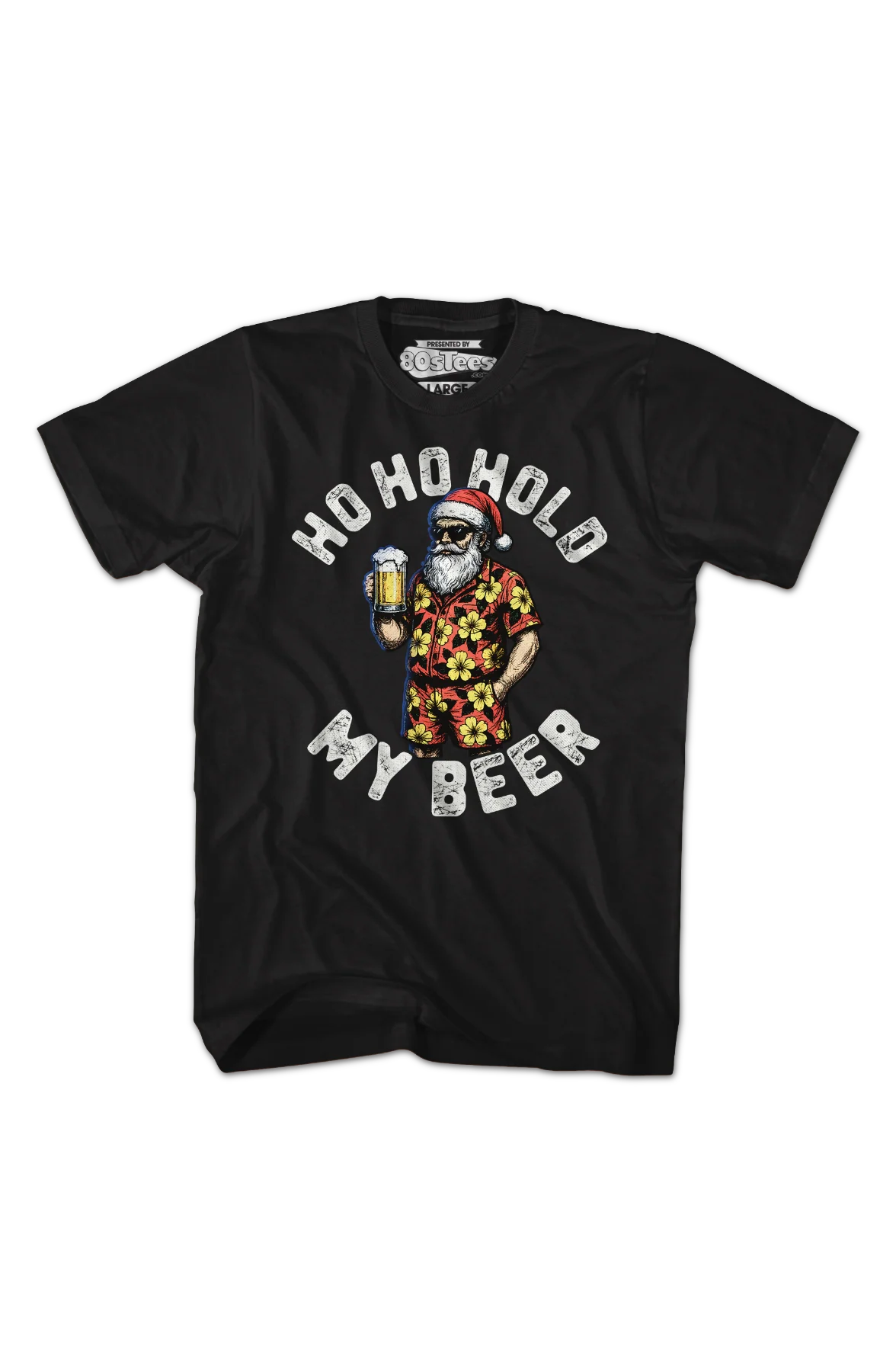 Santa Claus Ho Ho Hold My Beer T-Shirt - Image 2