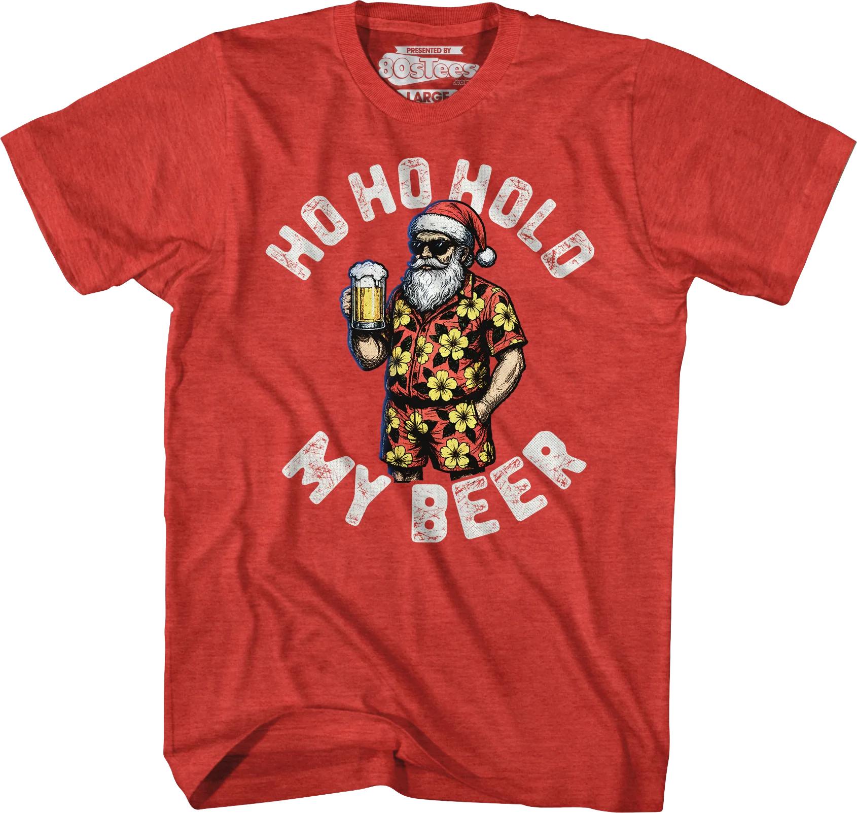 Santa Claus Ho Ho Hold My Beer T-Shirt - Image 3