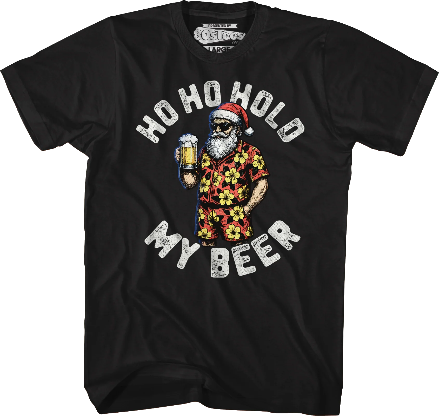 Santa Claus Ho Ho Hold My Beer T-Shirt - Image 4