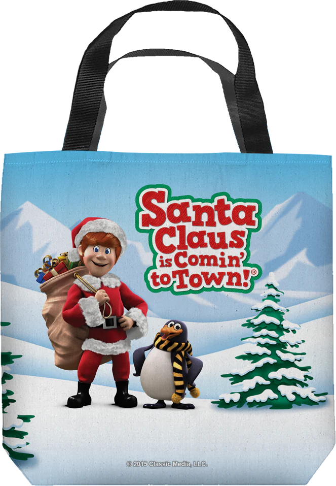 Santa Claus Is Comin' To Town Tote Bag