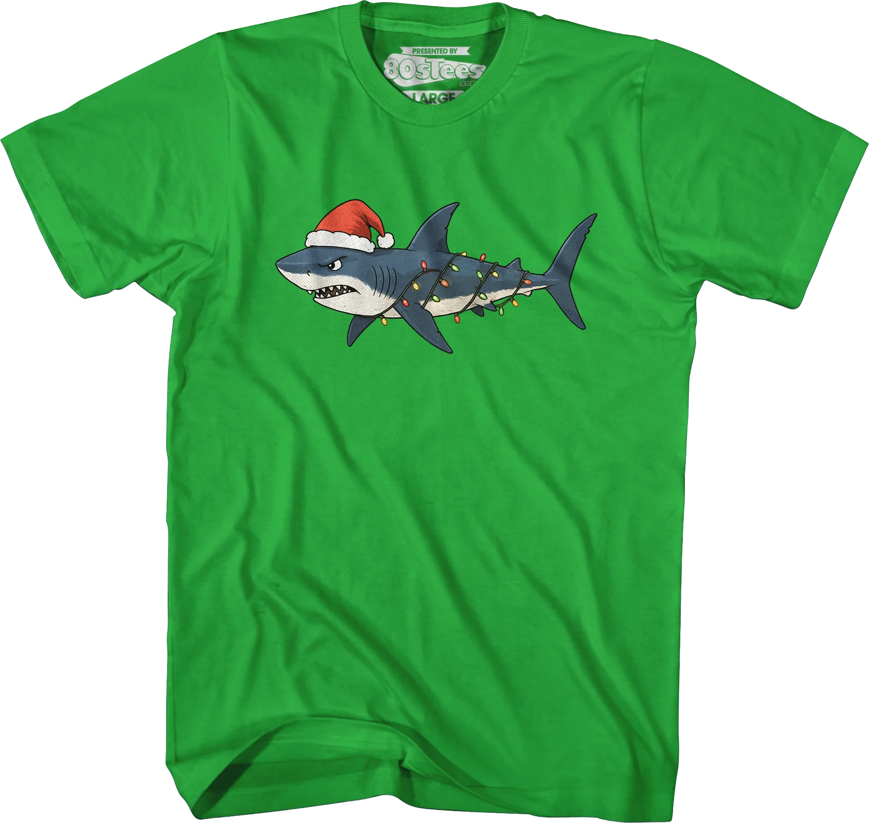 Santa Shark T-Shirt - Image 5