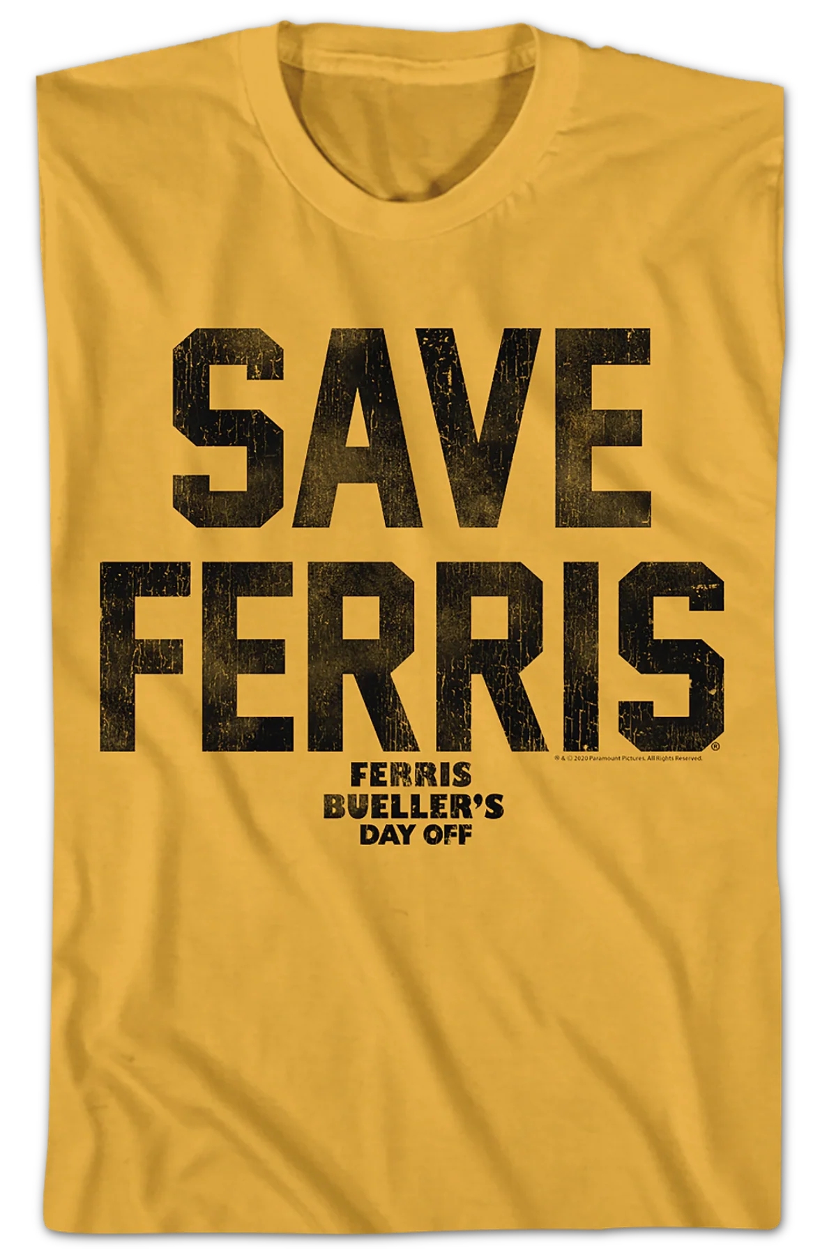 Save Ferris Vintage Design Ferris Bueller's Day Off T-Shirt - Image 2