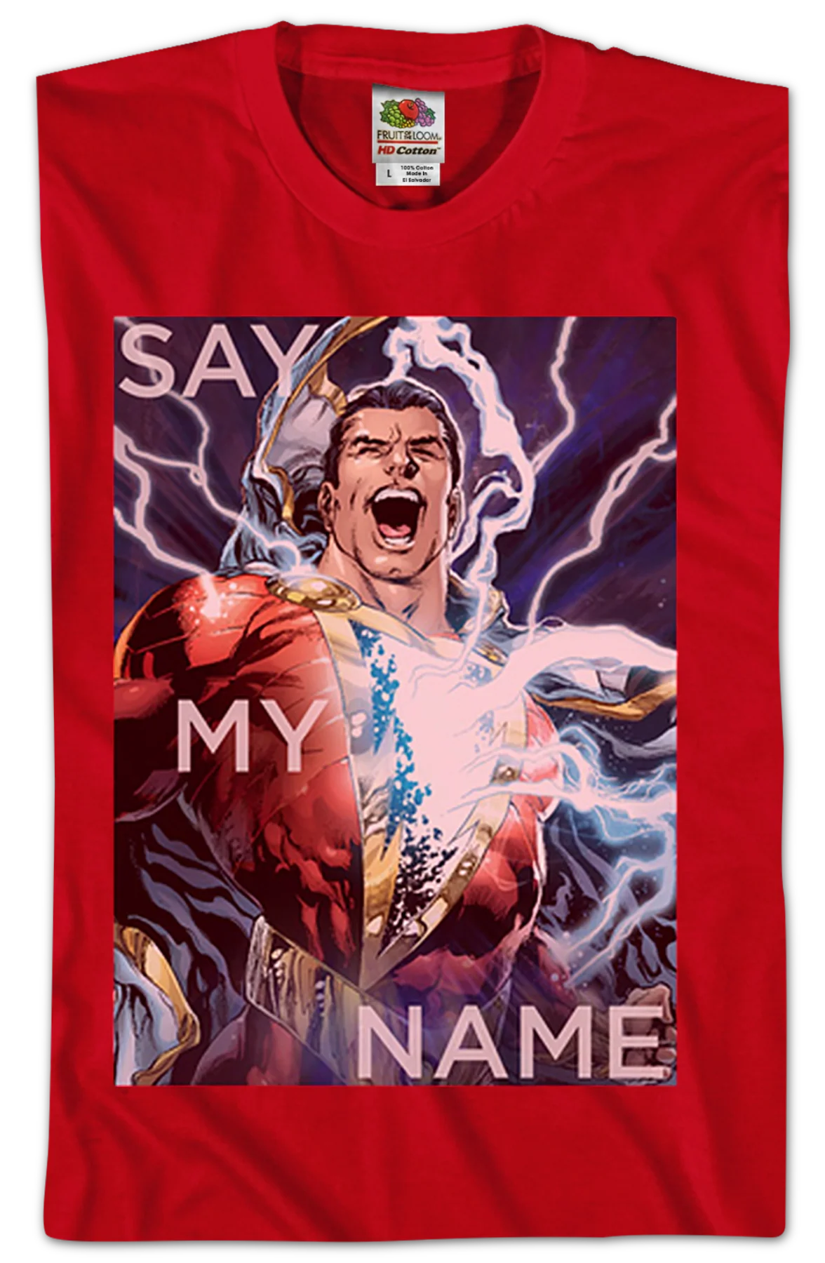 Say My Name Shazam T-Shirt - Image 2