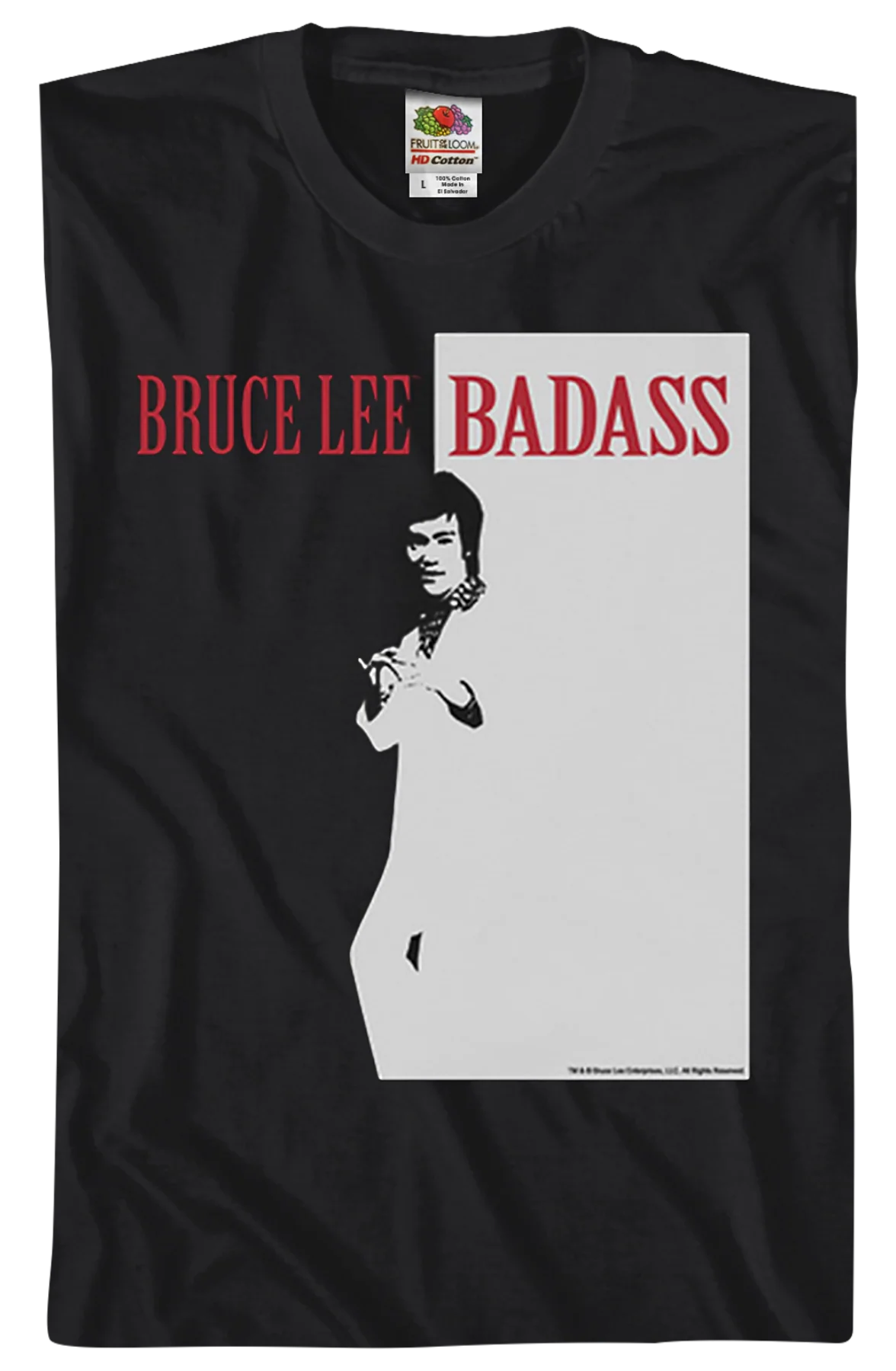 Scarface Badass Bruce Lee T-Shirt - Image 2