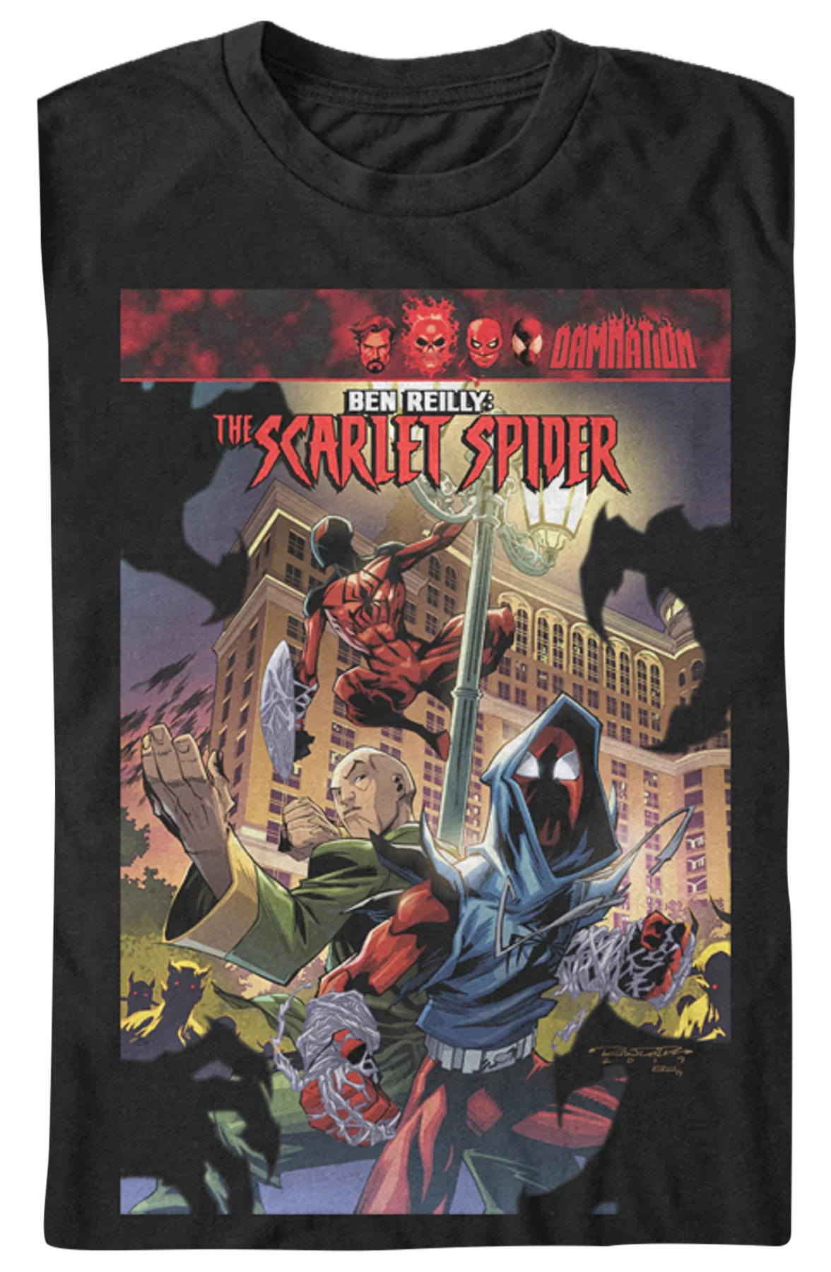 Scarlet Spider Marvel Comics T-Shirt - Image 2