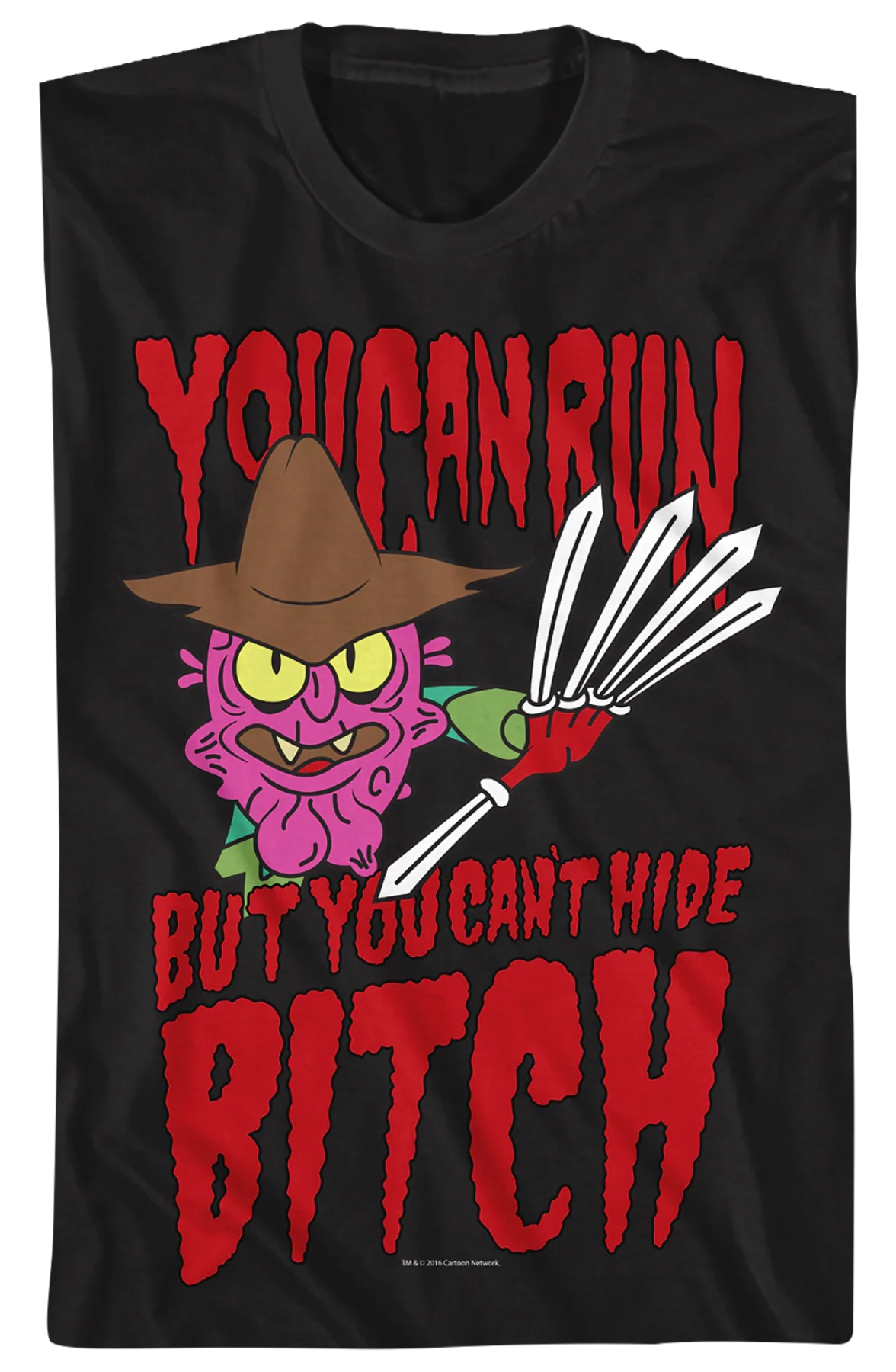 Scary Terry You Can Run Rick and Morty T-Shirt - Image 2