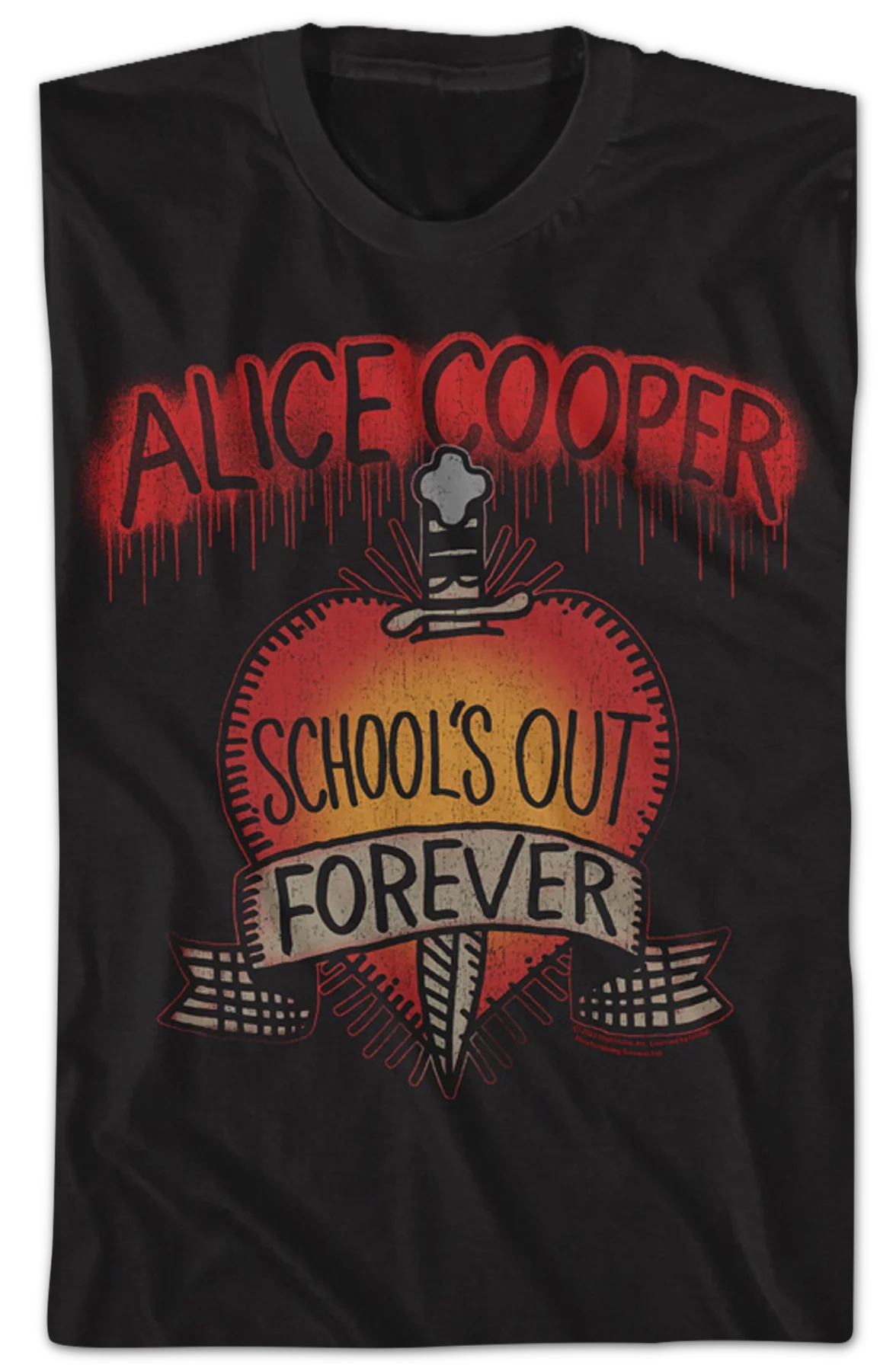 School's Out Forever Alice Cooper T-Shirt - Image 2