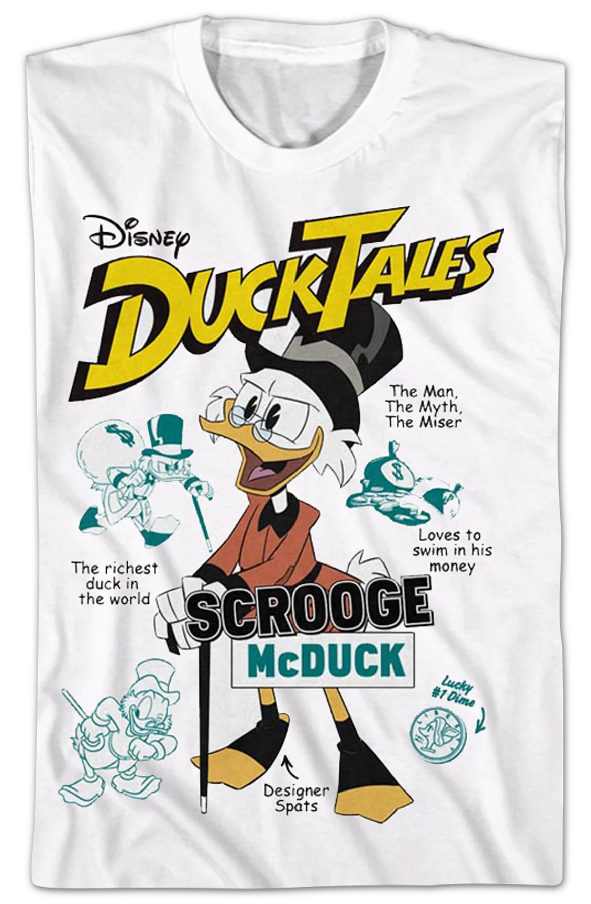 Scrooge McDuck The Man The Myth The Miser DuckTales T-Shirt - Image 2