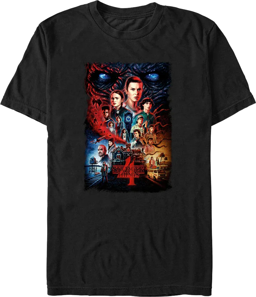 Season 4 Poster Stranger Things T-Shirt