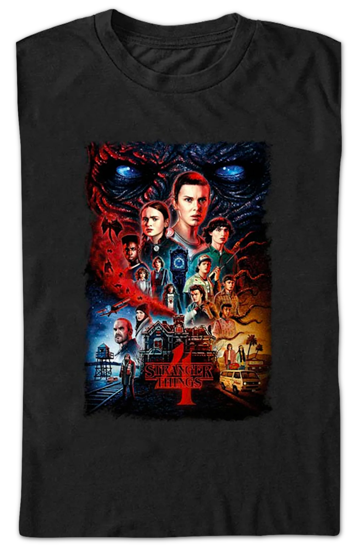 Season 4 Poster Stranger Things T-Shirt - Image 2