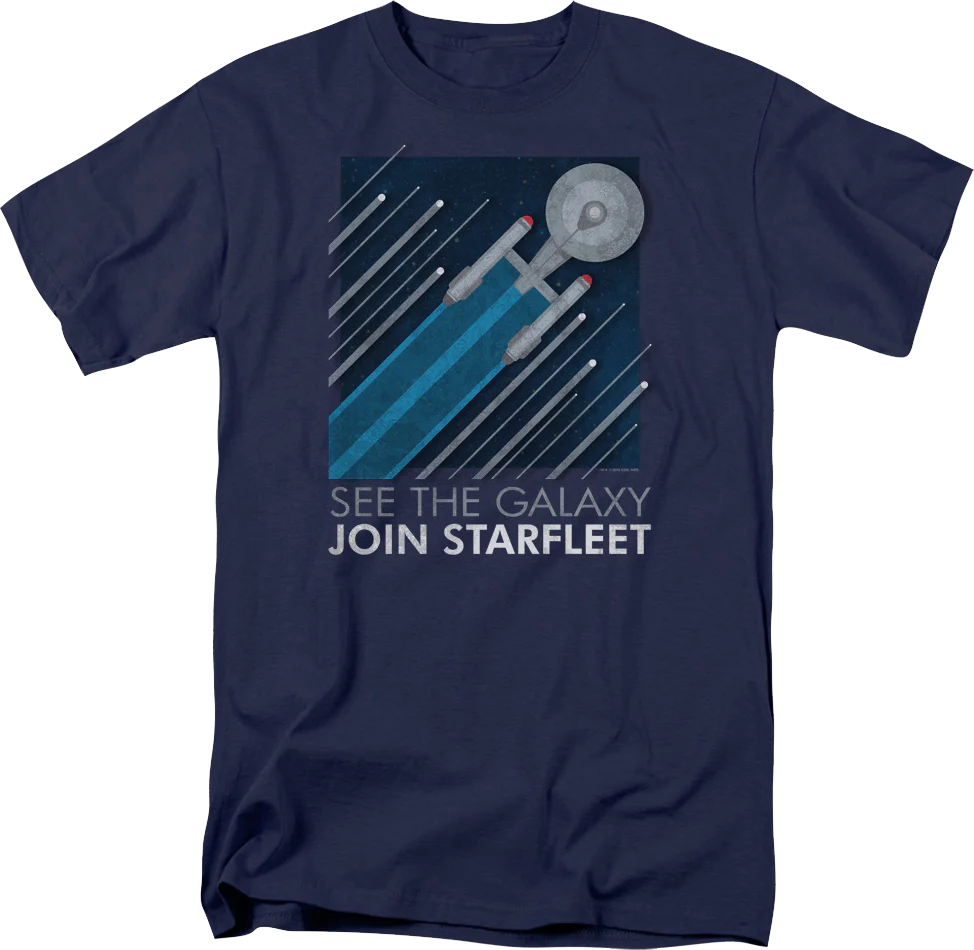 See The Galaxy Join Starfleet Star Trek T-Shirt