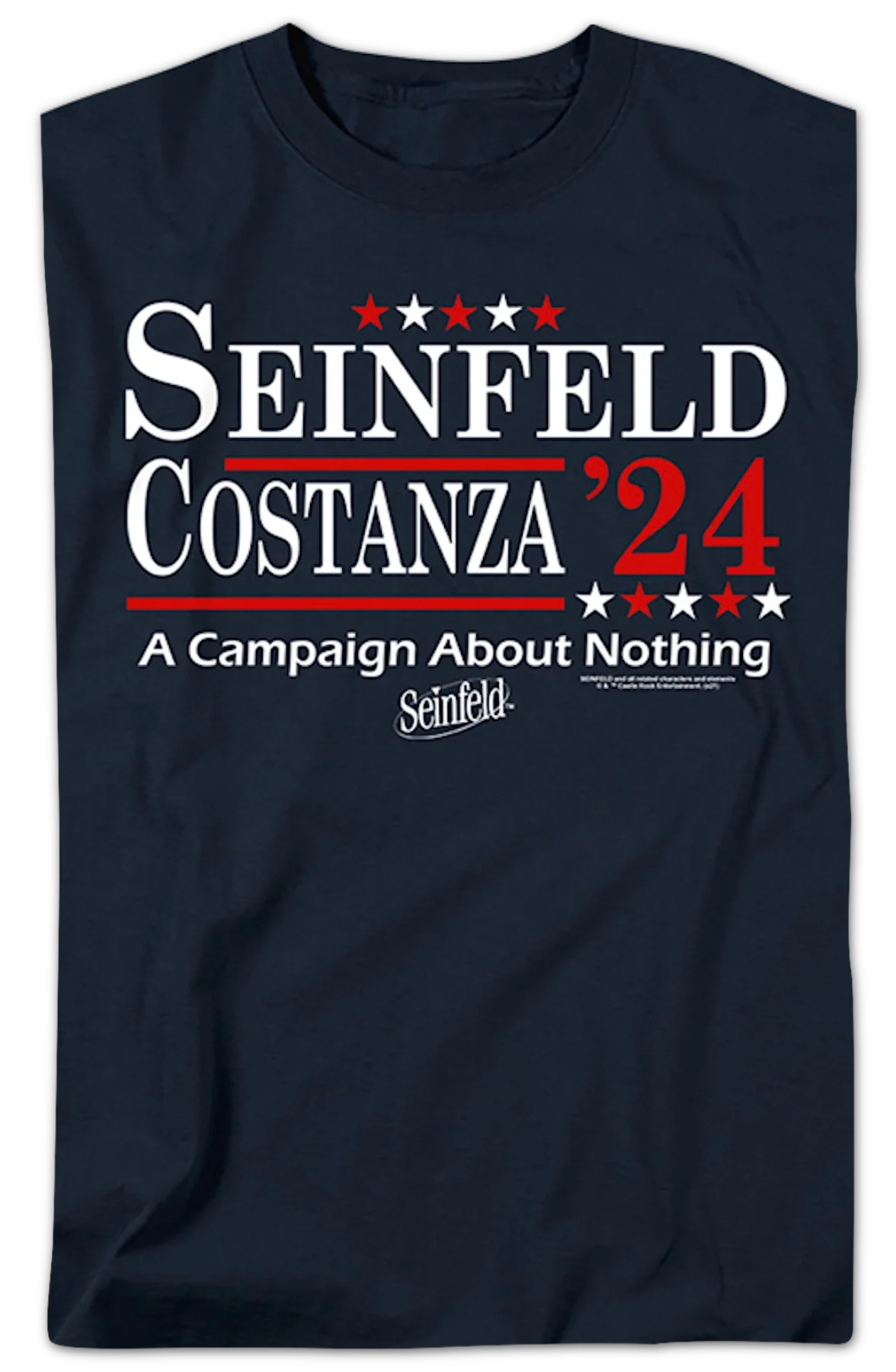 Seinfeld & Costanza '24 Campaign Poster Seinfeld T-Shirt - Image 2