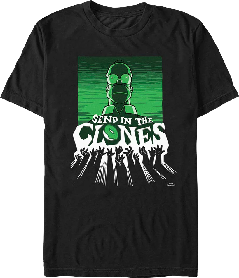 Send In The Clones The Simpsons T-Shirt