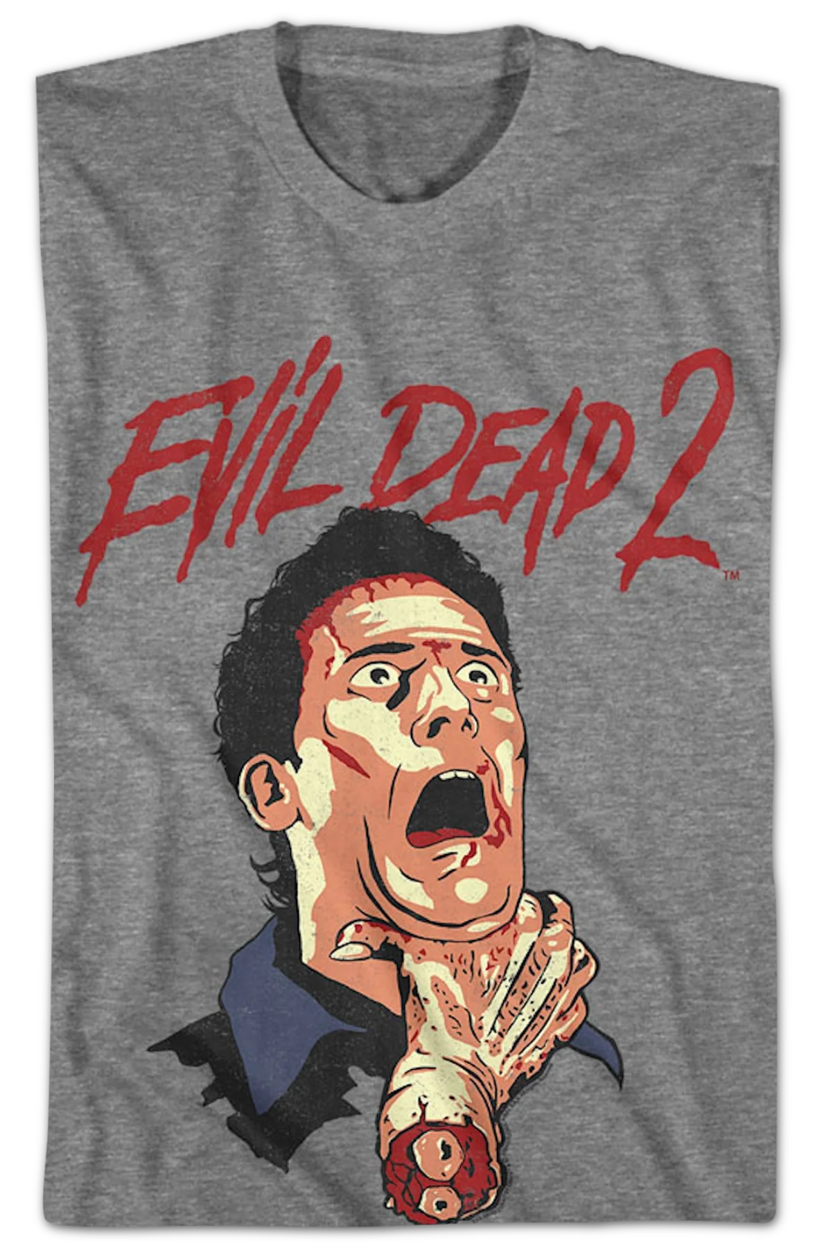 Severed Hand Stranglehold Evil Dead T-Shirt - Image 2