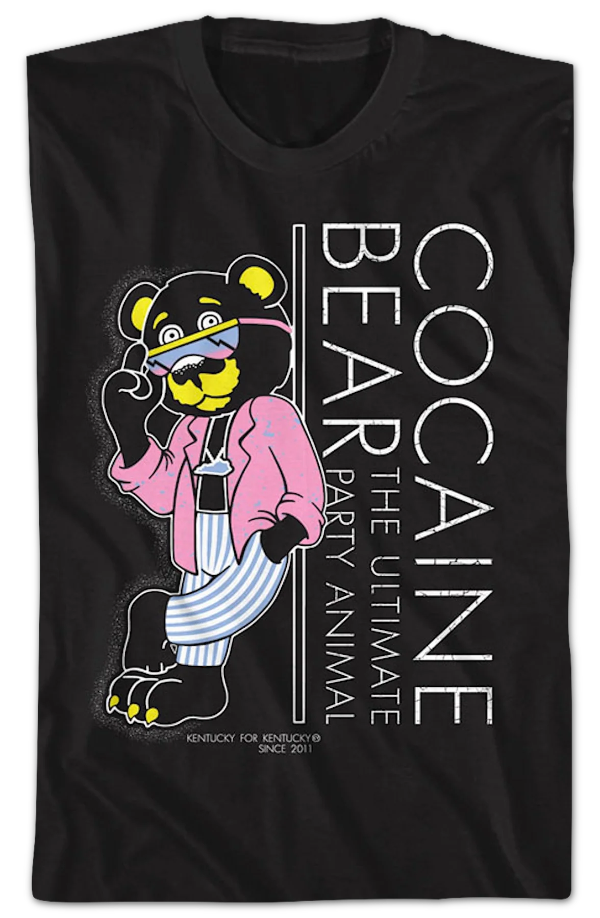 Shades Cocaine Bear T-Shirt - Image 2