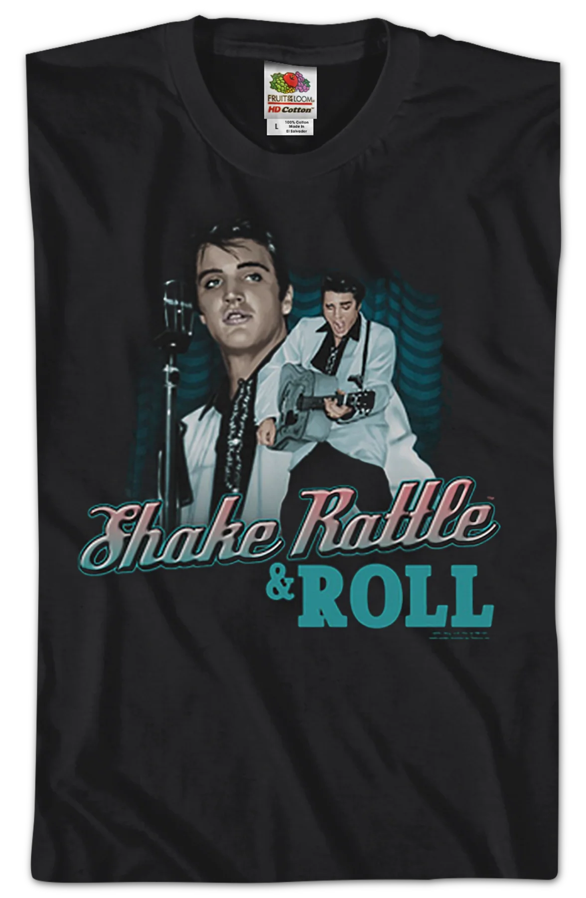 Shake Rattle and Roll Elvis Presley T-Shirt - Image 2