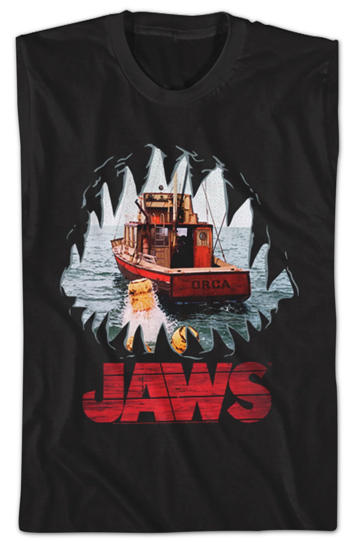 Shark Mouth POV Jaws T-Shirt - Image 2