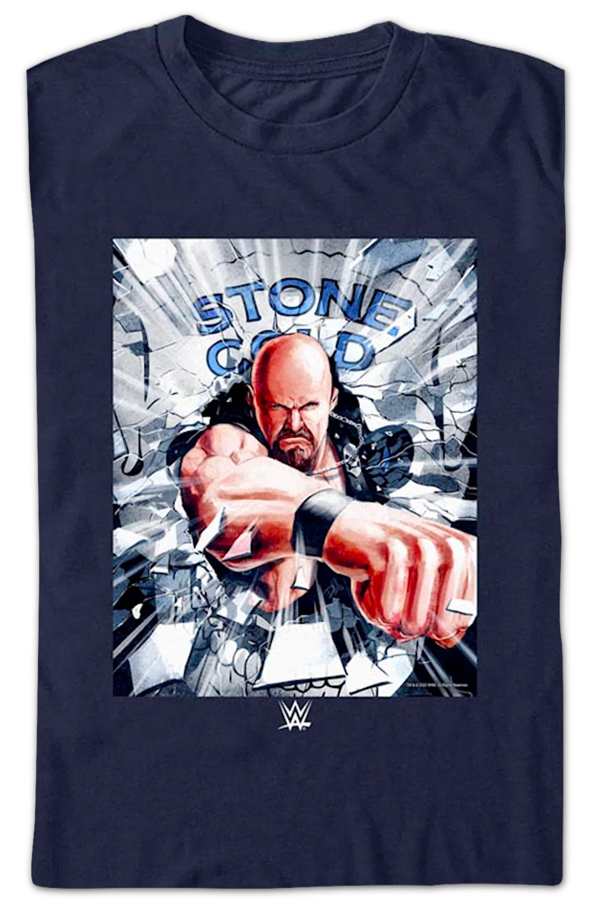 Shattered Glass Stone Cold Steve Austin T-Shirt - Image 2